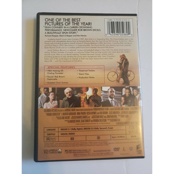 Finding Forrester (DVD, 2001) - Picture 2 of 2
